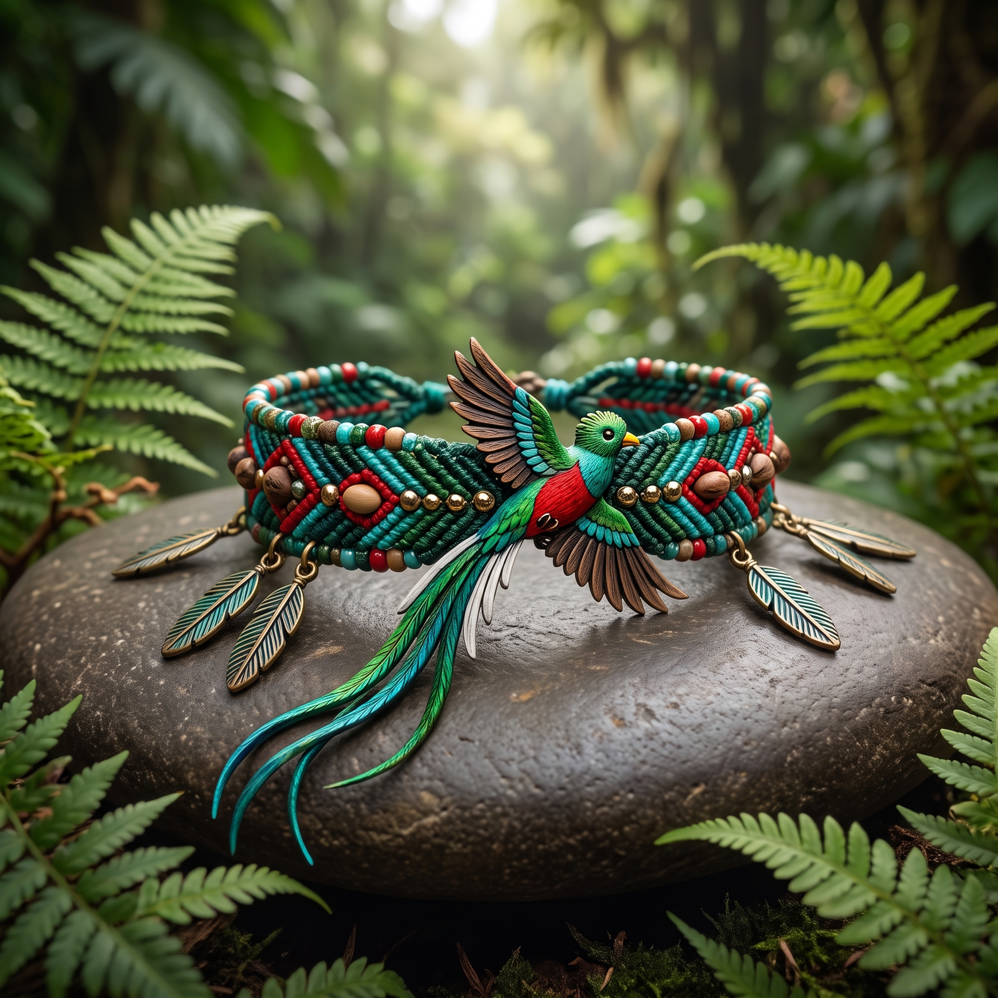 pulsera artesanal vuelo del quetzal pulsera artesanal vuelo del quetzal